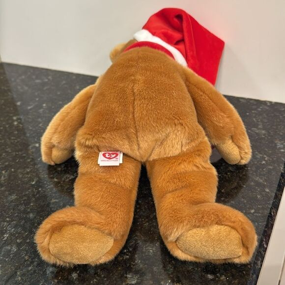 TY Teddy the Santa Bear Christmas Bear Plush Beanie Babies Buddies Buddy - Picture 6 of 10